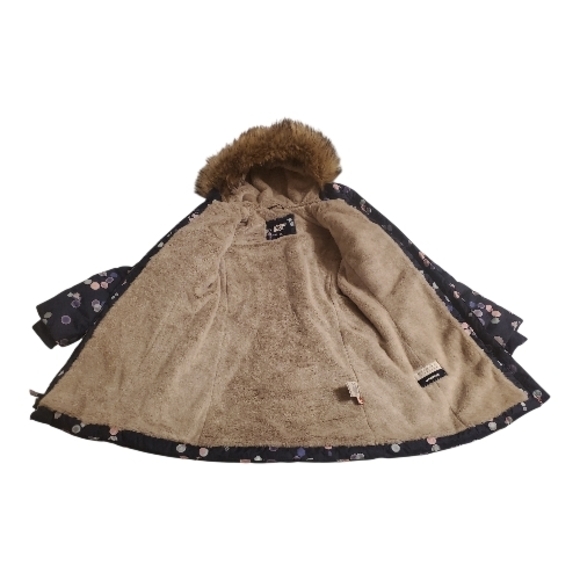 Lands' End Faux Fur Trimmed Coat - Picture 7 of 15